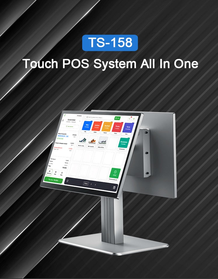 All-in-One Android POS System — 15.6" Dual Touch Screen with Printer