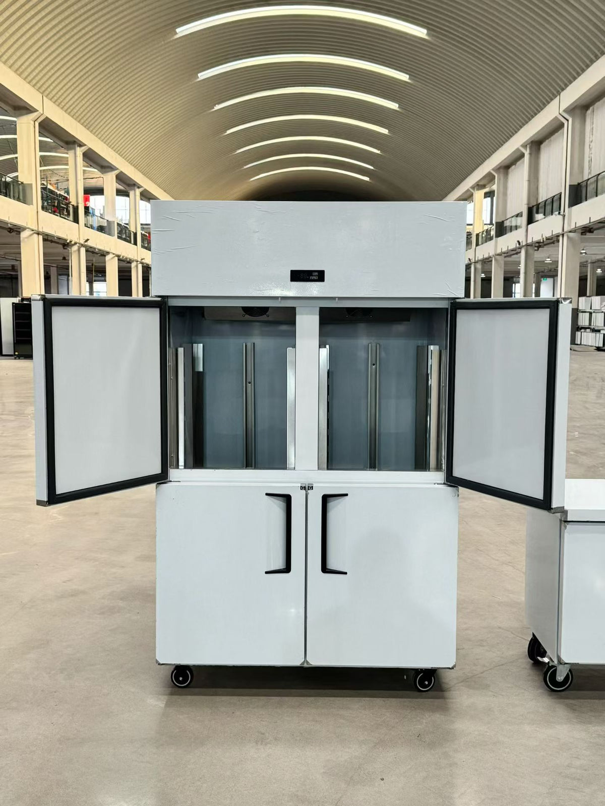 Commercial Dual-Temperature Upright Refrigerator with Freezer