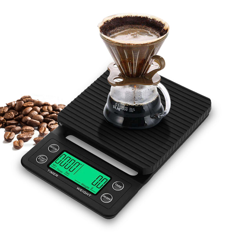 Digital Coffee Scale with Timer — 3 kg, 0.1 g