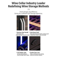 Constant-Temperature Double-Door Wine Cabinet with Built-In Ice Bar image preview