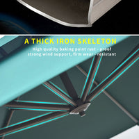 Commercial Patio Umbrella — 3×3 m Aluminum Roman Garden Parasol image preview
