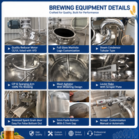 4-Vessel Craft Brewhouse System — 500L Stainless Steel image preview