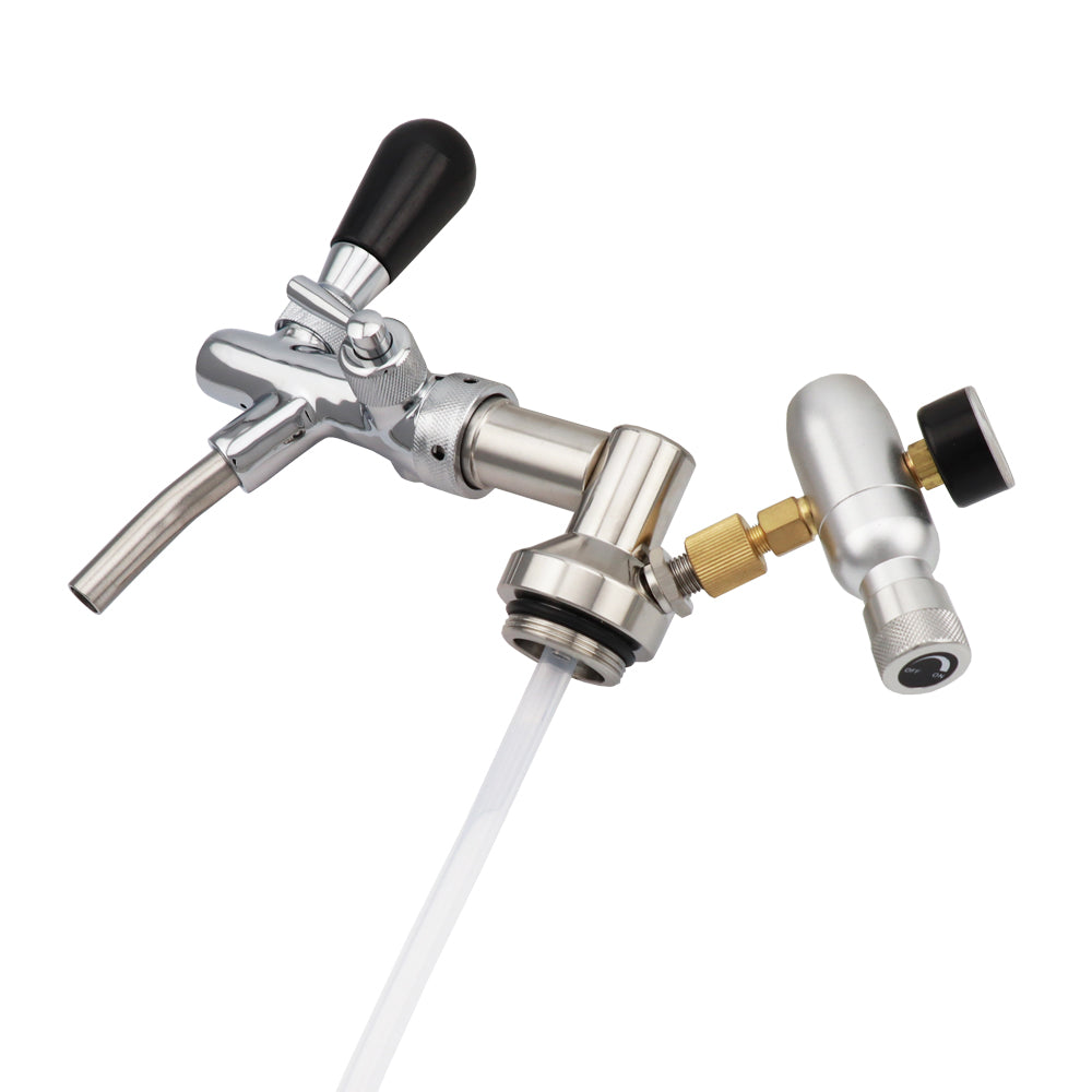 Mini Keg Beer Growler Tap with CO2 Dispenser