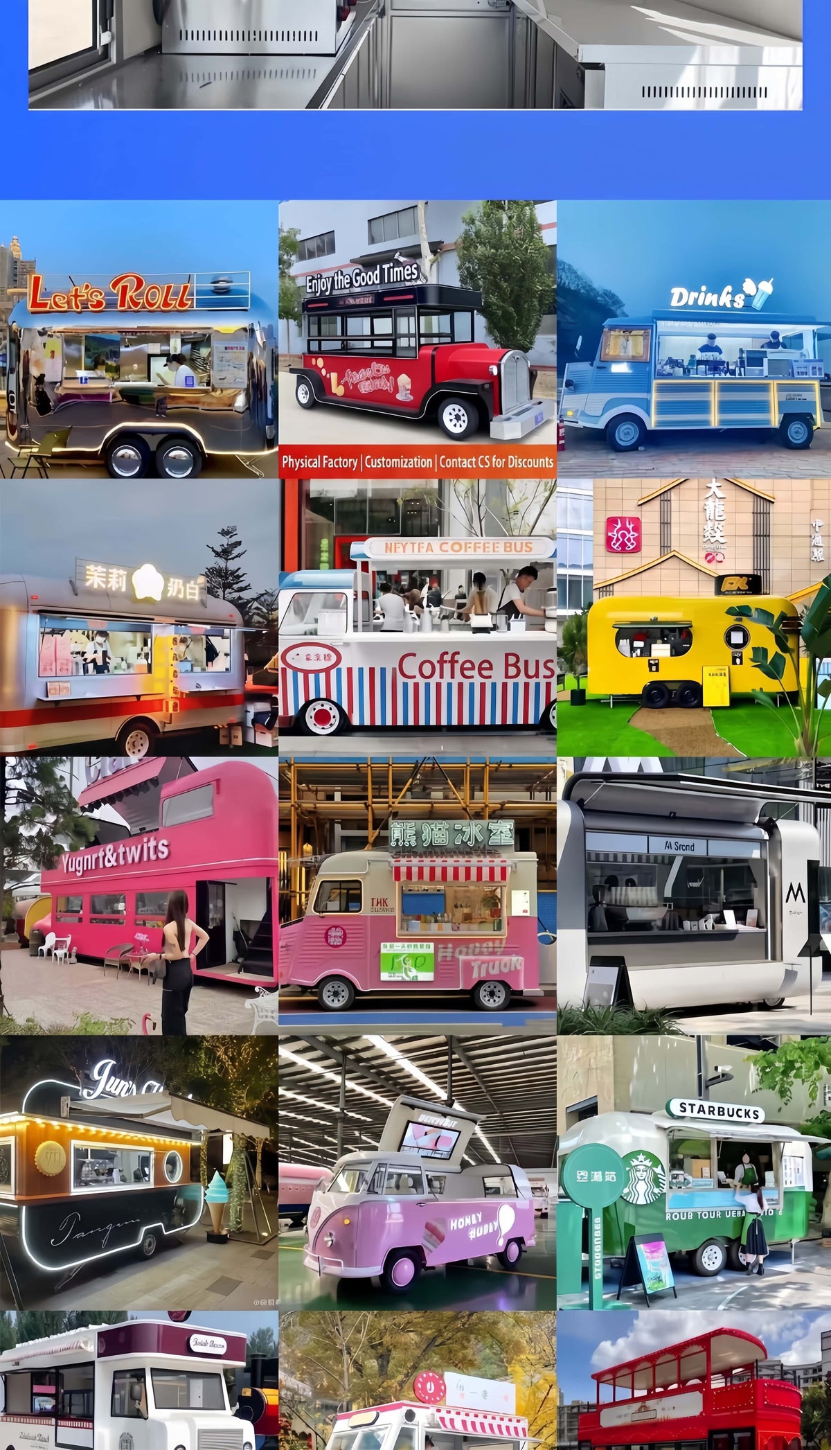 Commercial Mobile Food Trailer with Full Kitchen — BBQ & Bar