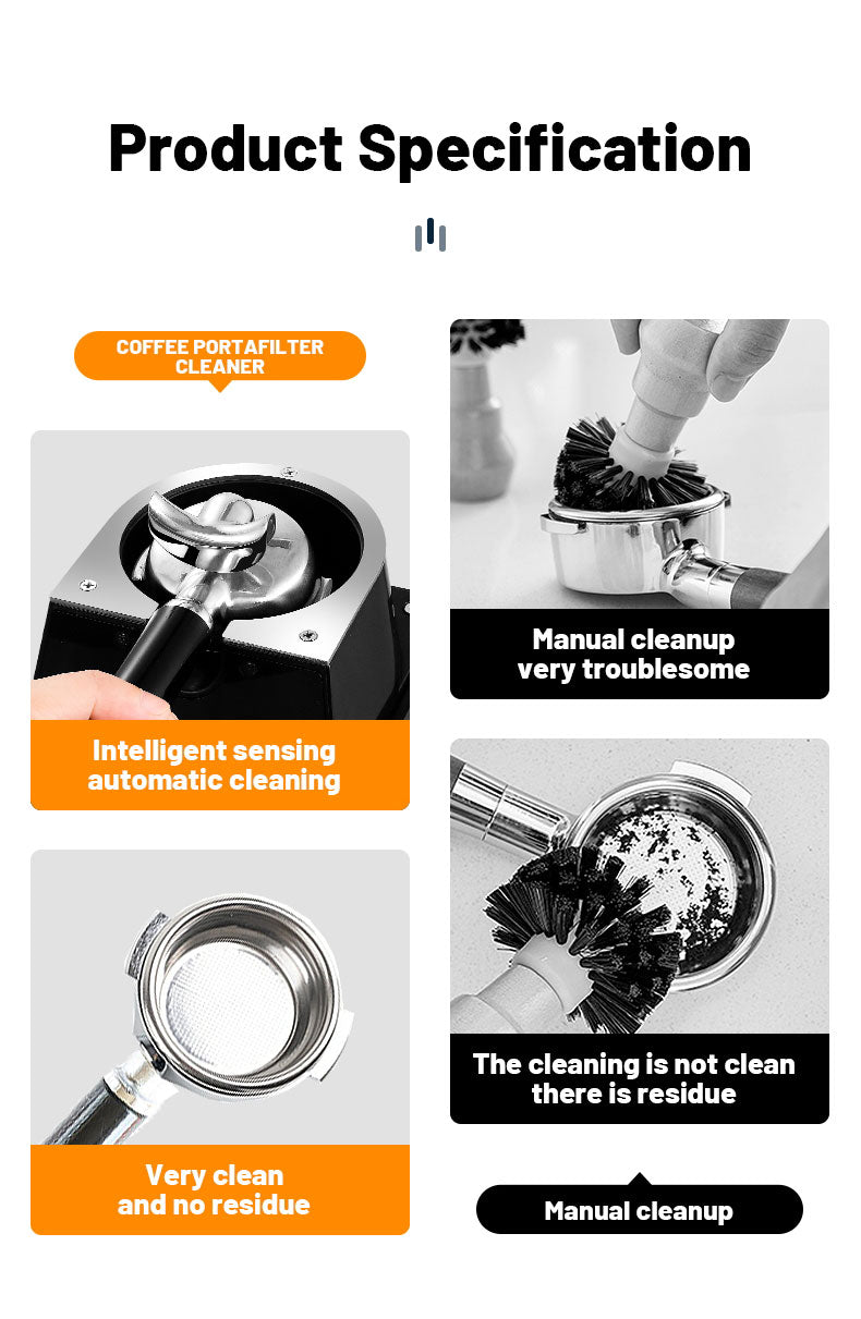 Automatic Portafilter Cleaner Machine — Commercial Countertop