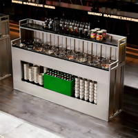 Commercial Wrought Iron Condiment Station — Self-Service Sauce Bar Counter image preview