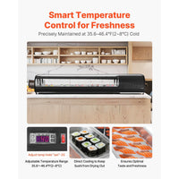 Commercial Countertop Sushi Display Case — 5-Pan, Curved Glass image preview