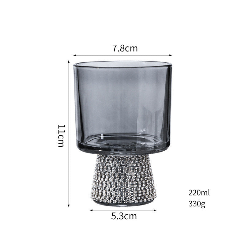 Luxury Diamond-Encrusted Crystal Glassware Collection