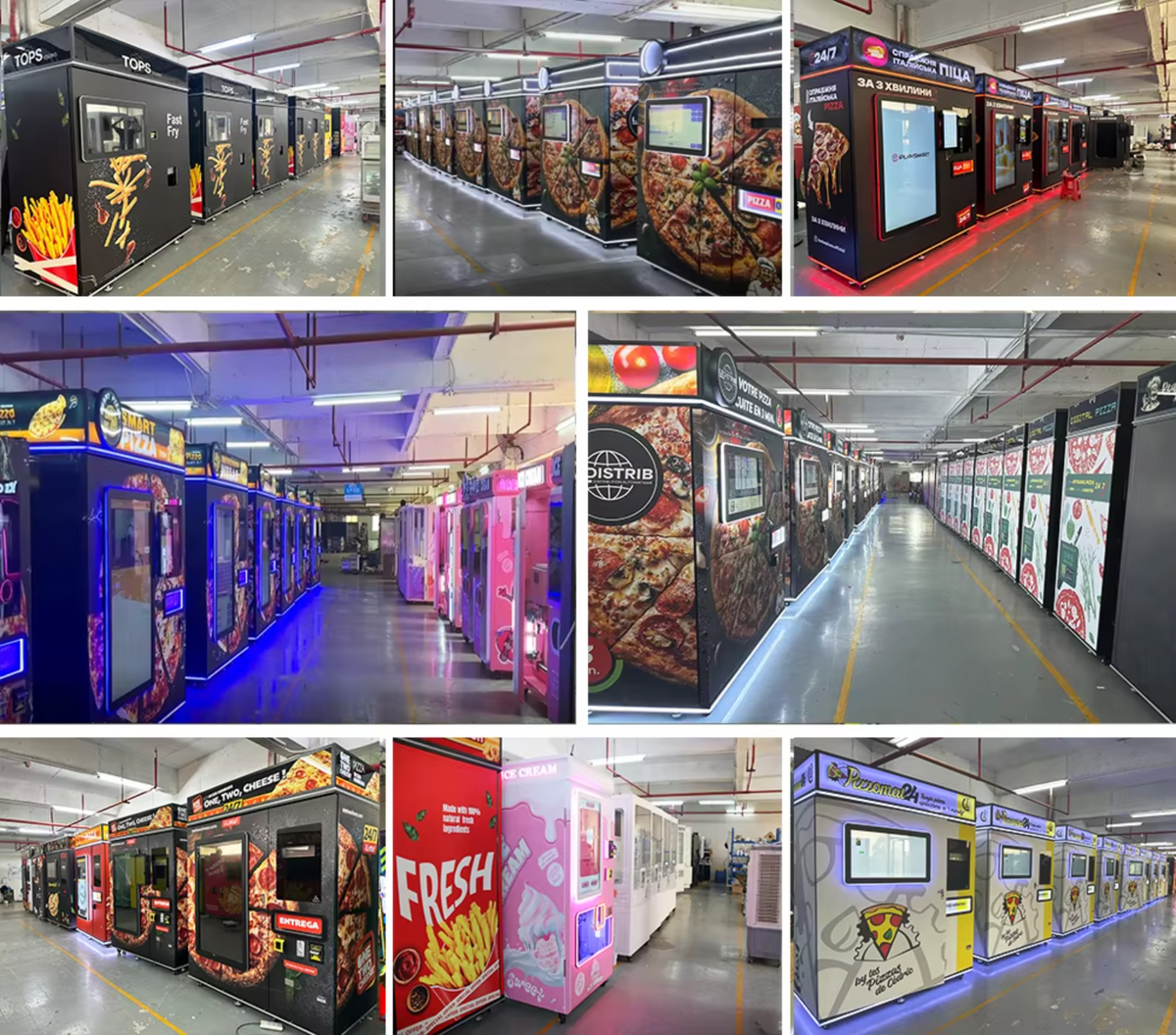 Commercial Pizza Vending Machine — 90-Second Bake, Outdoor 24/7