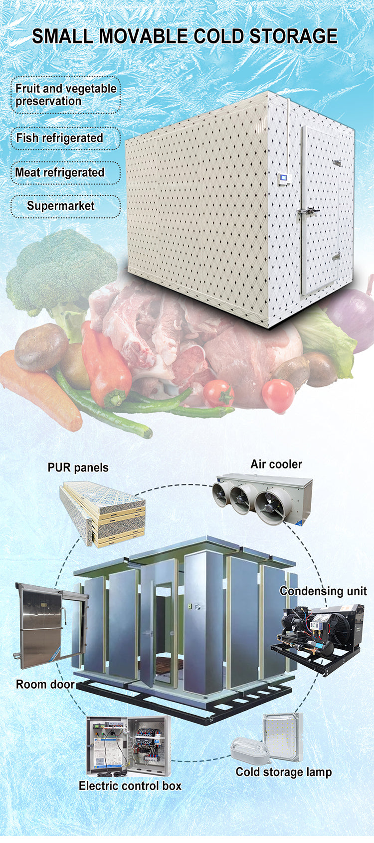 Walk-In Cold Room — Modular Cold Storage with Solar Option