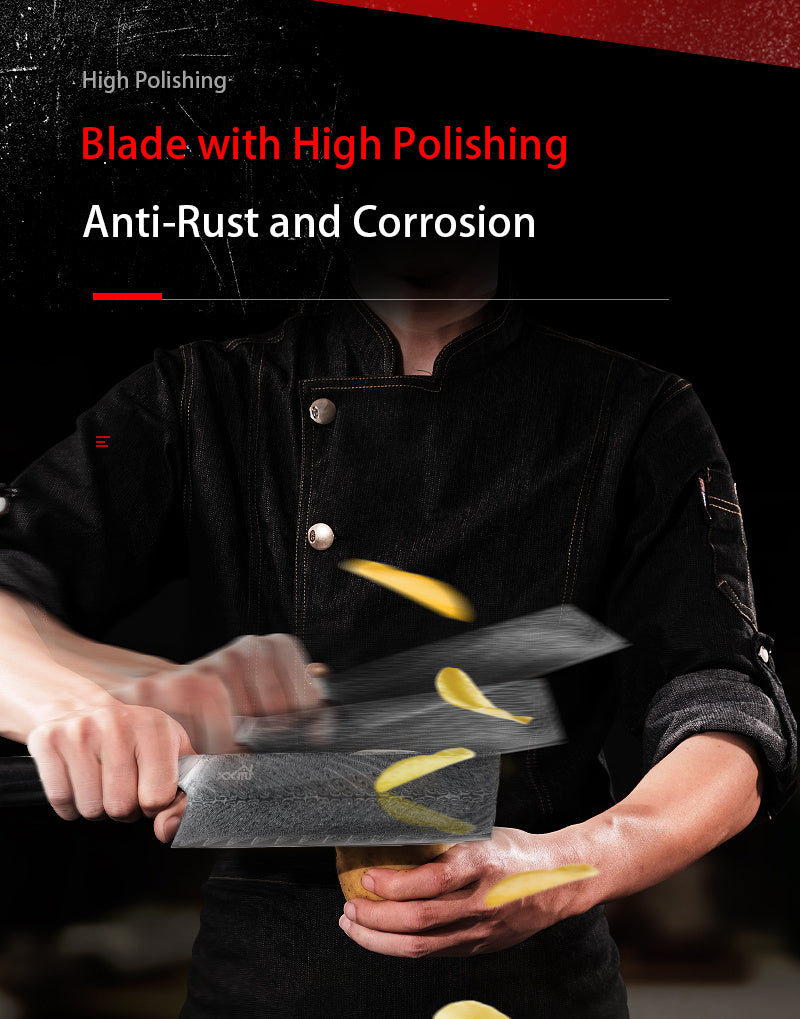 67 Layer Damascus Steel Kitchen Knife Set