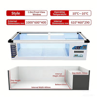 Commercial Stainless Steel Display Freezer — Countertop Merchandiser image preview