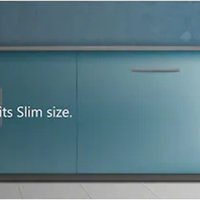 Built-In Slim Wine Cooler — 9-Bottle Stainless Steel with Glass Door image preview