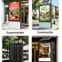 Solar-Powered Outdoor Advertising Light Box — Vertical Floor-Standing image preview