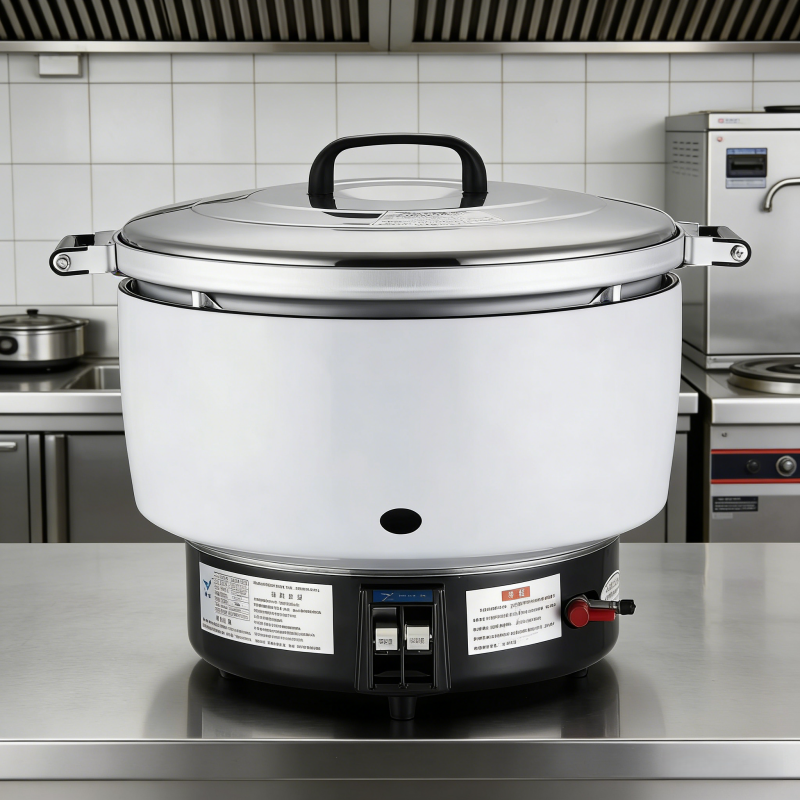 Commercial Gas Rice Cooker — Stainless Steel, Multi-Capacity