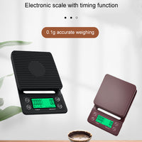 Digital Coffee Scale with Timer — 3 kg, 0.1 g image preview