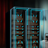 Aperçu : Armoire à cigares professionnelle à double porte vitrée — 3 800 cigares