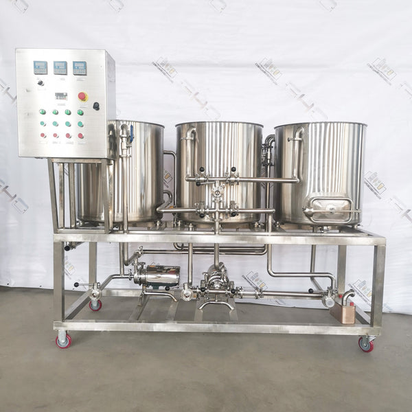 Nano Craft Beer Brewing System — 3-Vessel Electric Brewhouse
