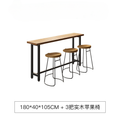 Table (1.8m) + 3 Chairs (Apple Chair)