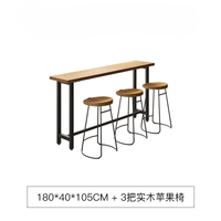 Commercial Bar Furniture Set — Solid Wood Tables &amp; Bar Stools image preview