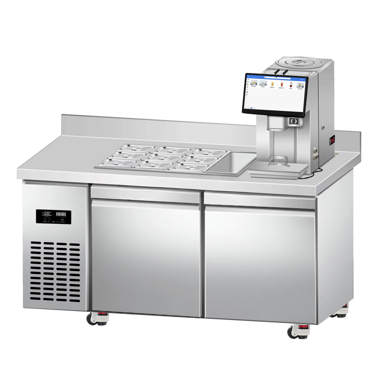 Automatic Bubble Tea Machine with Refrigerated Counter