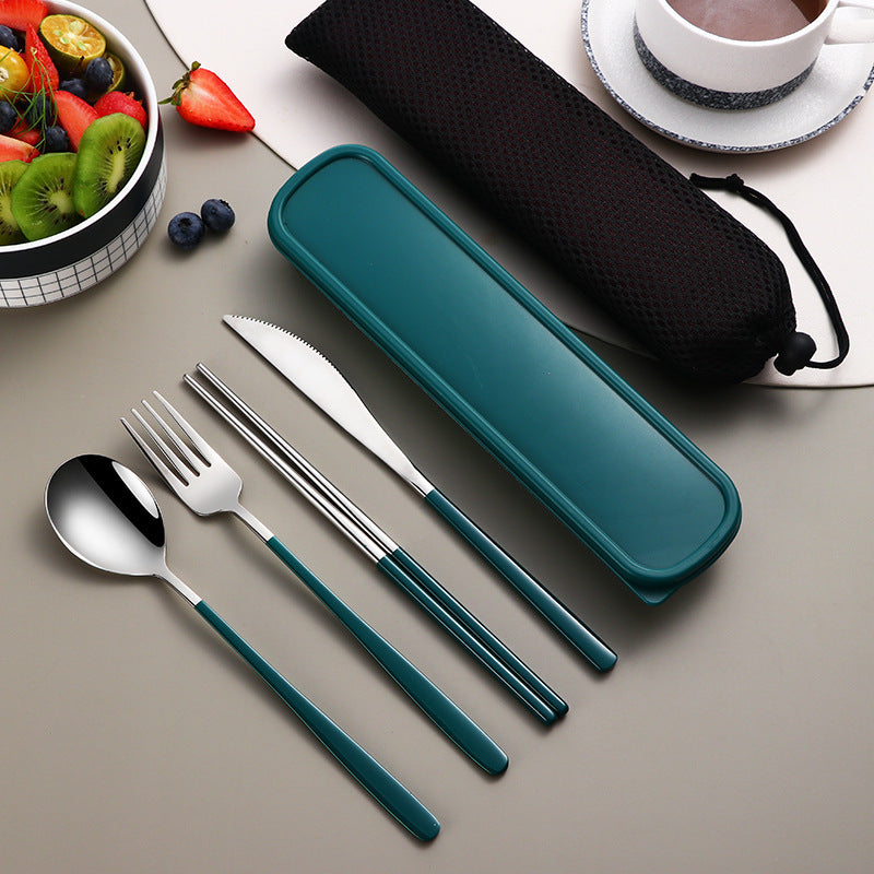 Stainless Steel Dinnerware Cutlery Sets with Case