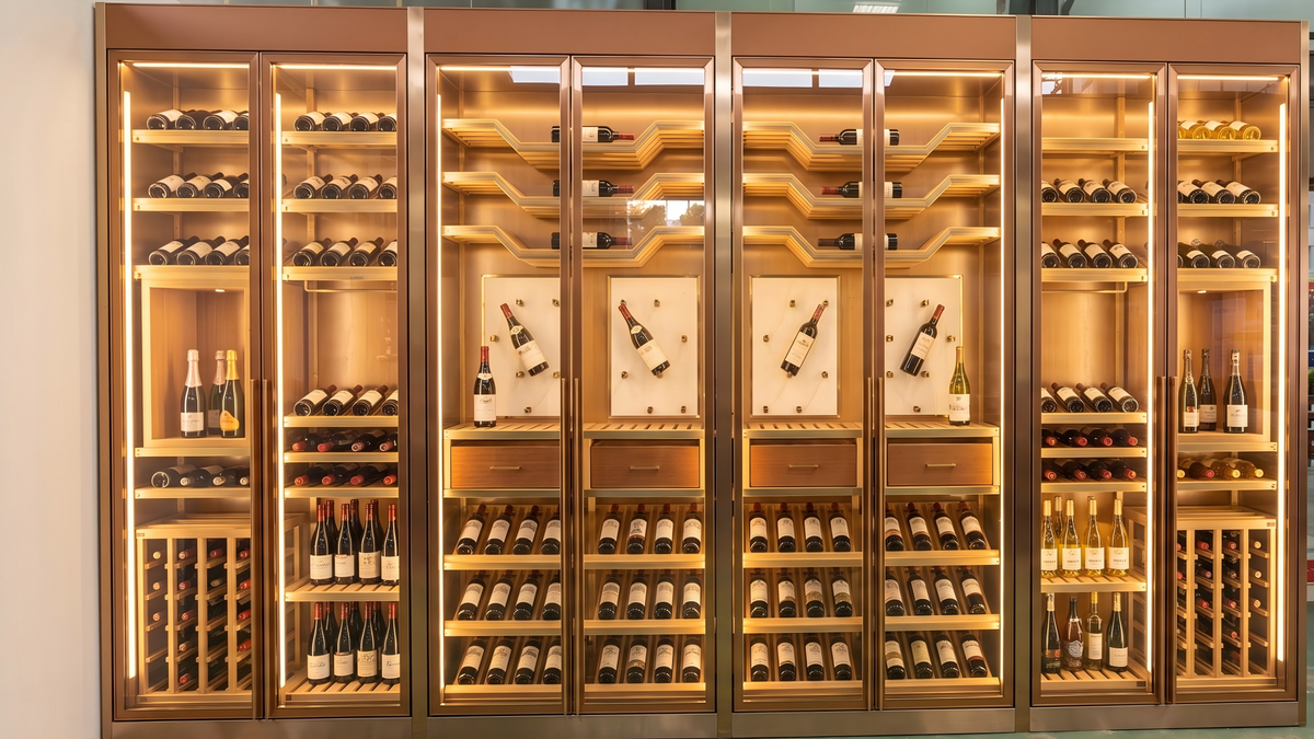 Commercial Wine Cellar Cabinet — Constant-Temperature Compressor