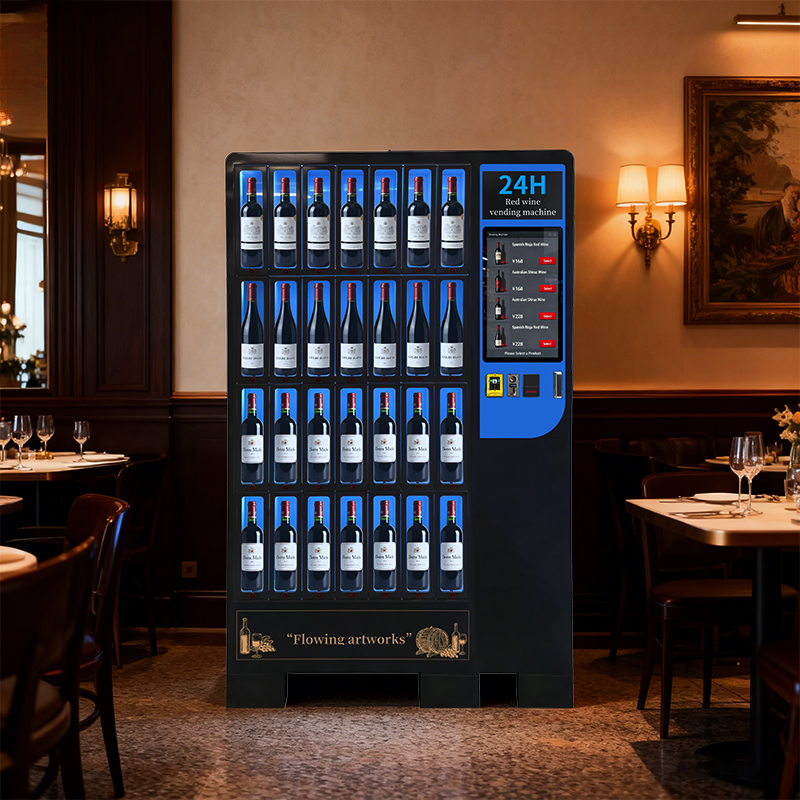 Smart Wine Vending Machine — 28-Bottle Touchscreen Kiosk