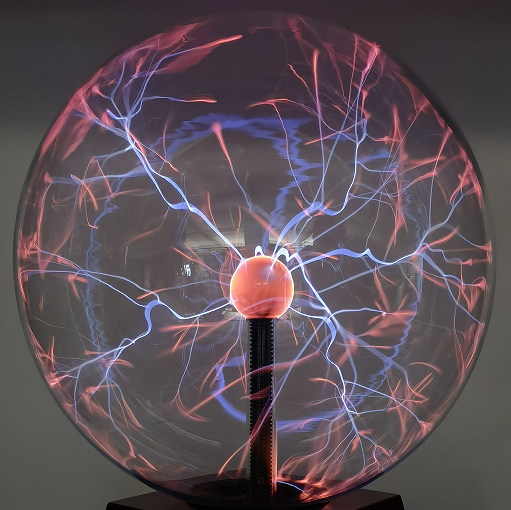 20-Inch Plasma Ball Lamp — Touch-Sensitive Lightning Globe