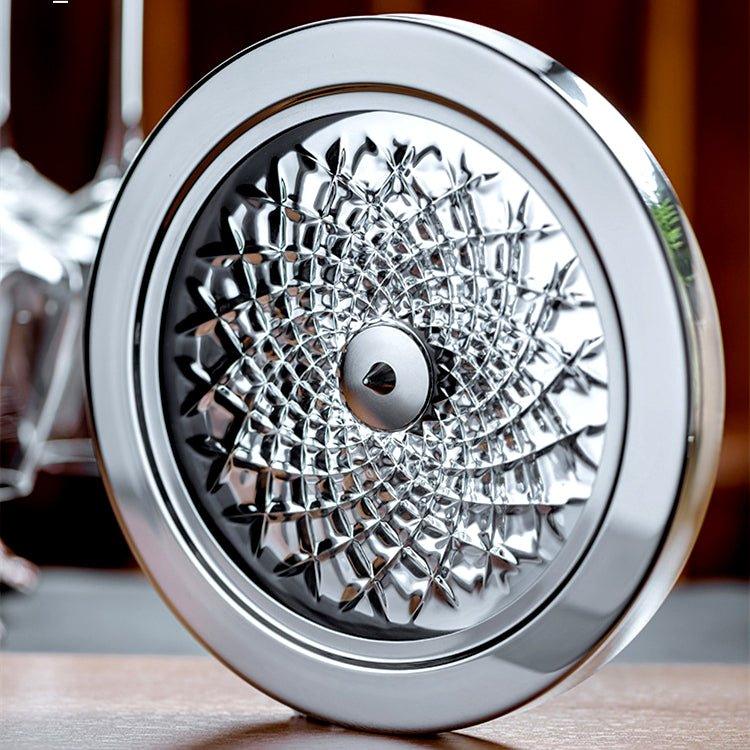 Crystal-Cut Decanter with Leather Box