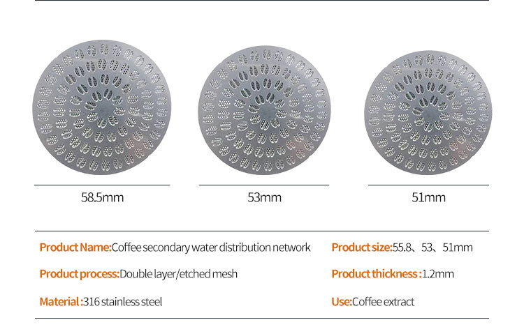 Bottomless Espresso Portafilter Basket — 304 Stainless Steel