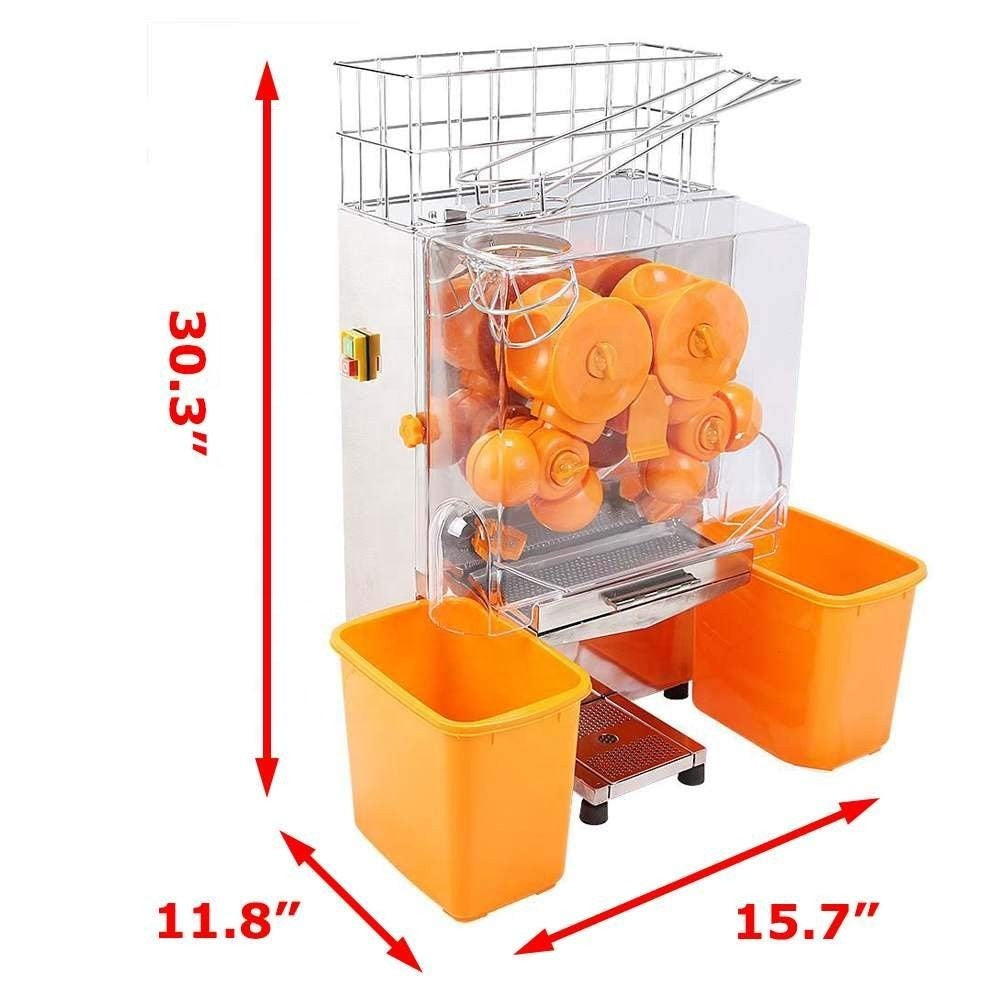 Commercial Automatic Orange Juicer — Stainless Steel Citrus Press