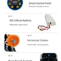Walk-Behind Battery Floor Scrubber Dryer — 430 mm image preview