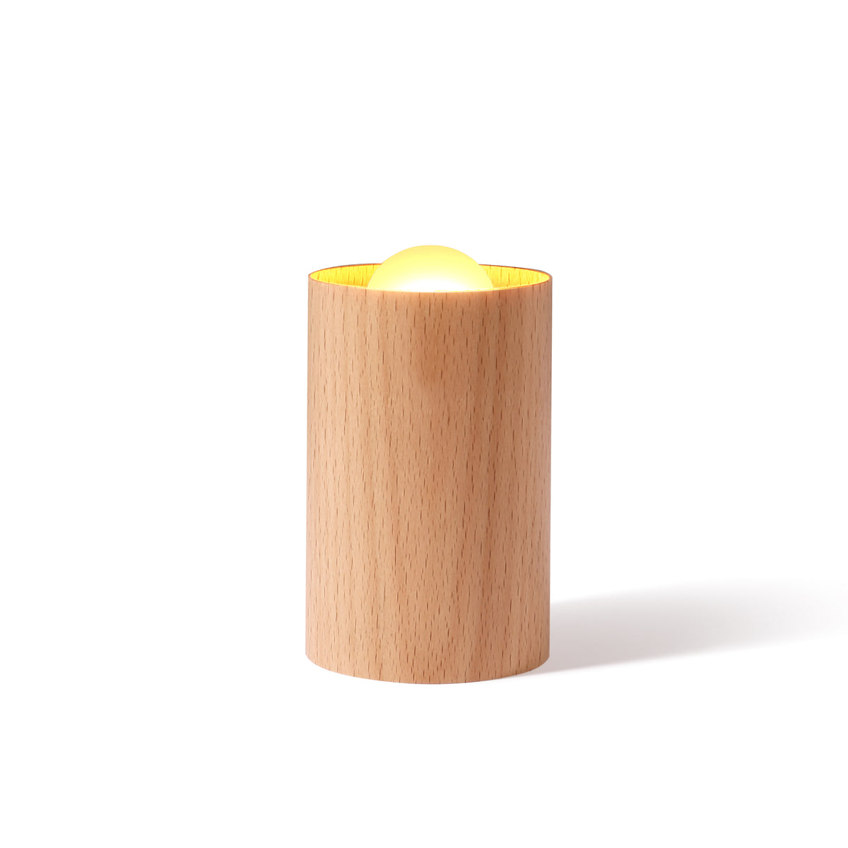 Rechargeable Wooden Flameless LED Candle Lamp — Warm White