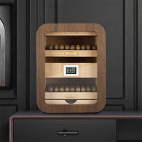 Vista previa de la imagen de Cedar-Lined Cigar Humidor Cabinet — 110-Cigar Capacity