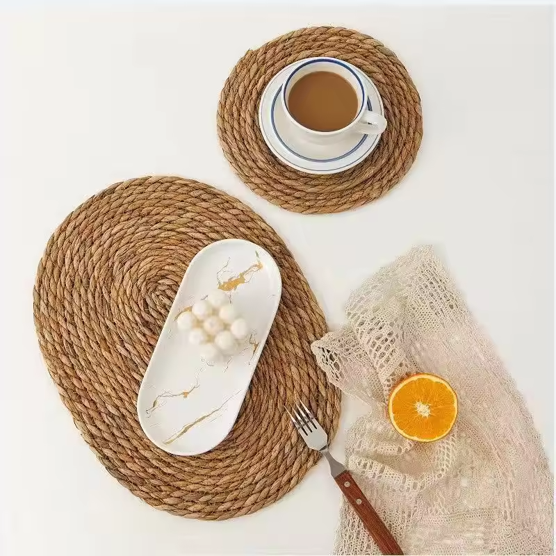 Round Woven Seagrass Charger Plates & Placemats