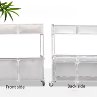 Foldable Stainless Steel Mobile Food Cart image preview