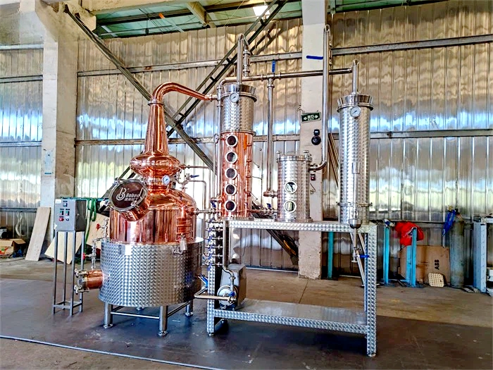 Commercial Reflux Column Still — Copper & Stainless Distillation System