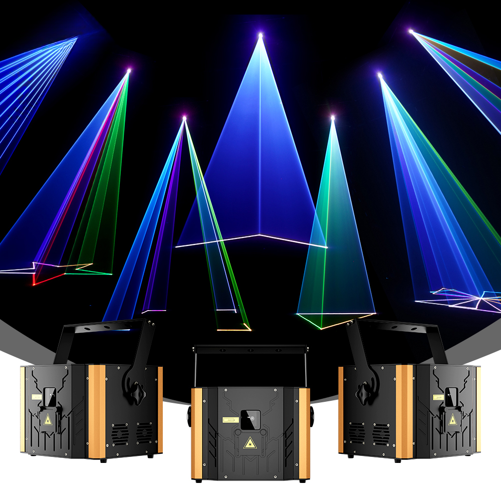 Full-Color 12W RGB Animation Laser Projector — DMX/ILDA