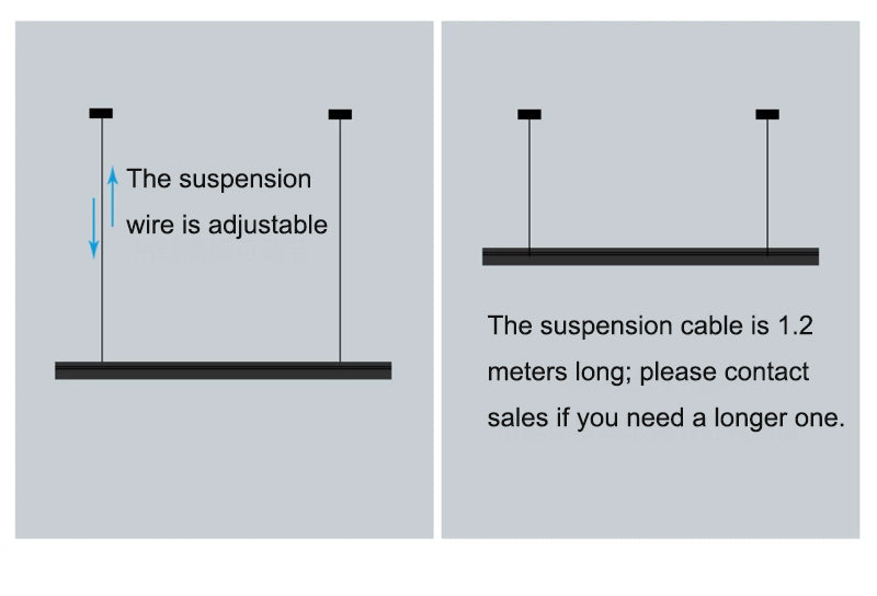Linear LED Pendant Light — Modular Aluminum Profile