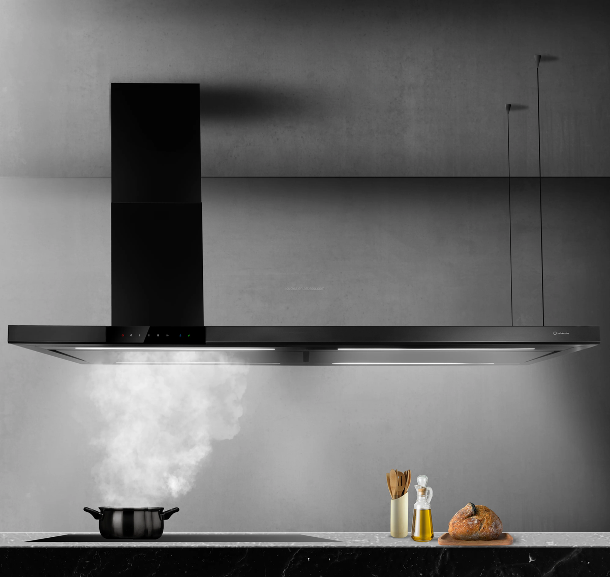 T-Shape Island Range Hood — 120 cm, Touch Control