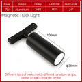 Black curved track light -7W