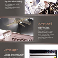 Commercial Front-Loading Glasswasher — Stainless Steel, 30 Baskets/Hour image preview