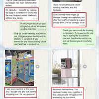 Automatic Soft Serve Ice Cream Vending Machine — 32" Touchscreen, DIY Flavors image preview