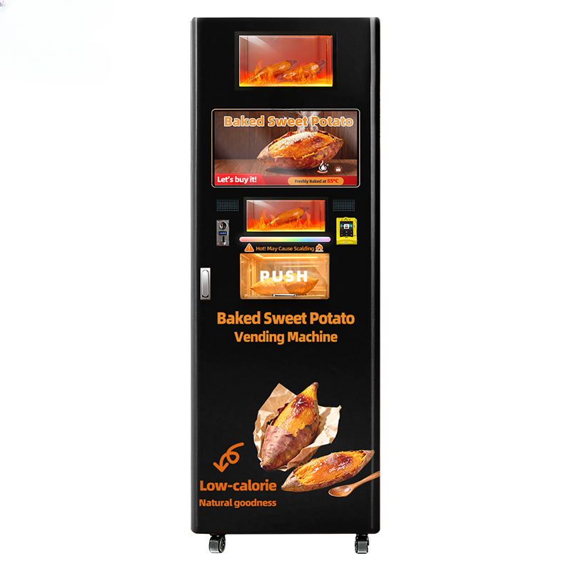 Smart Baked Potato Vending Machine — 21.5" Touchscreen, Cloud-Managed