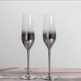 Liquimetal Crystal Wine Glass, Champagne Glass and Decanter, style American