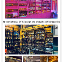 Industrial Wall-Mounted Bar Back Wine Rack image preview