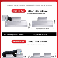 Commercial Stainless Steel Range Hood with Electrostatic Fume Purification image preview