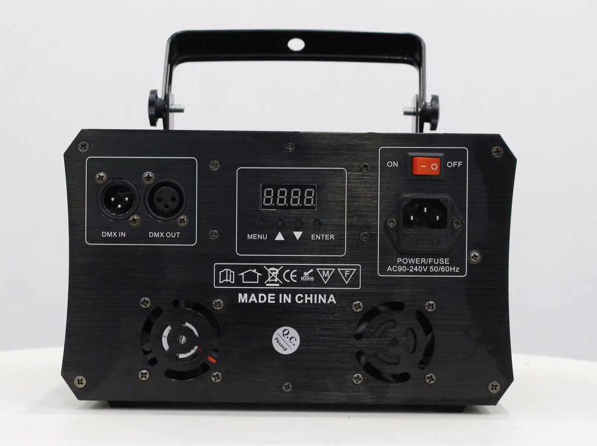 Four-Eye RGB Laser Light — Double-Layer DMX512 Beam Projector, 2W
