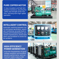 Commercial Diesel Generator Set — Electric Start, Single-Phase Standby Power image preview